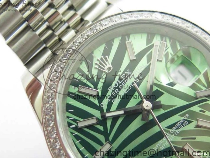 Bracelet 1:1 BP Best on Edition DateJust Dial SS 36 Green Maker New Jubilee 126284 0414